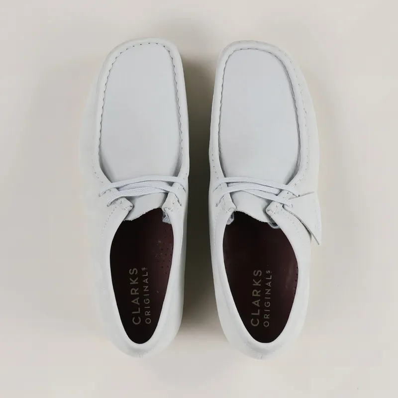 Clarks Originals Wallabee Shoes Light Blue Combi-7