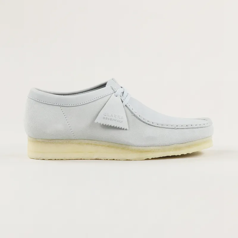 Clarks Originals Wallabee Shoes Light Blue Combi-1