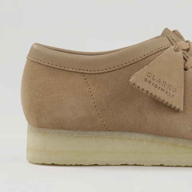 Clarks Originals Wallabee Shoes Light Tan Combi-2