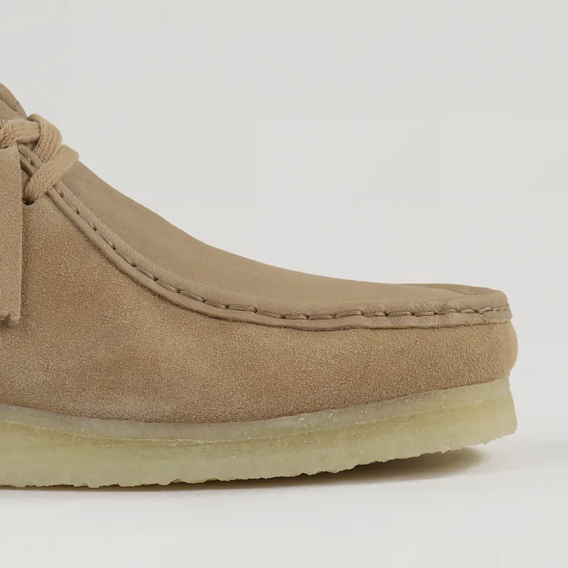 Clarks Originals Wallabee Shoes Light Tan Combi-3