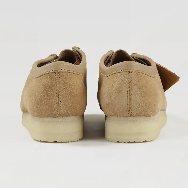 Clarks Originals Wallabee Shoes Light Tan Combi-6