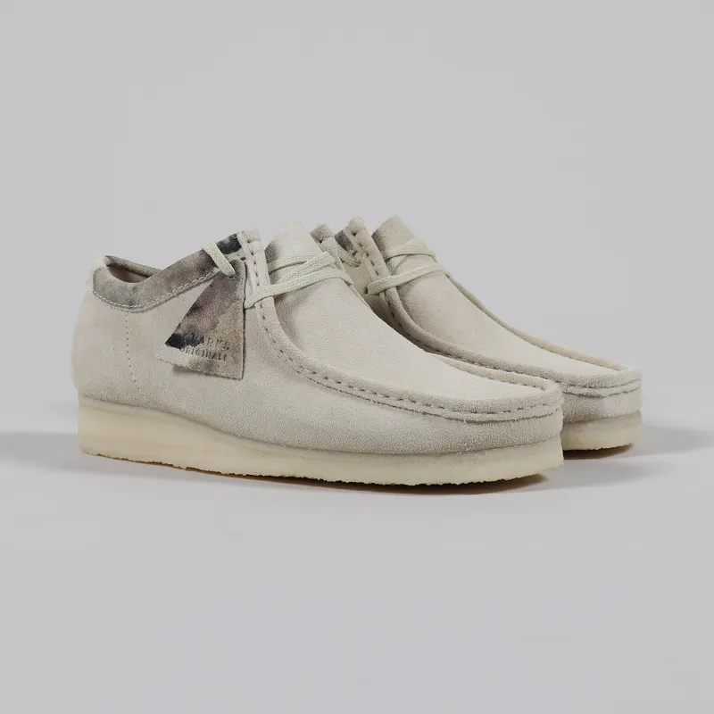 verlegen Cusco garage Clarks Originals Wallabee Suede Shoes Off White Interest Moccasin