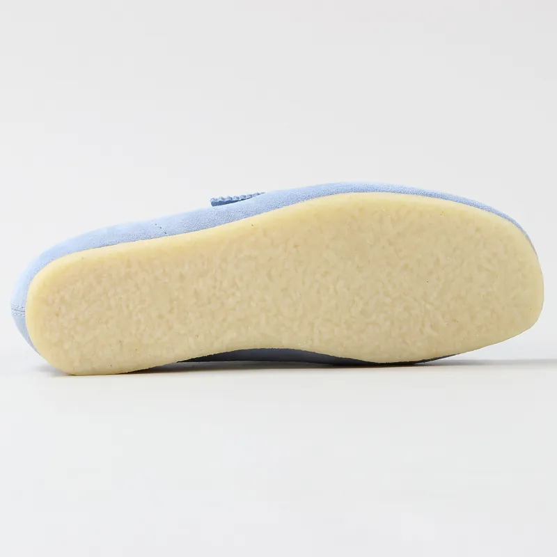 Clarks Originals Wallabee Shoes Pastel Blue Suede-5