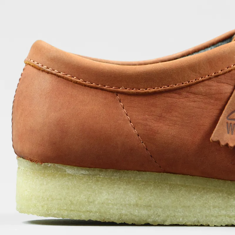 Clarks Originals Wallabee Shoes Rust Leather-1