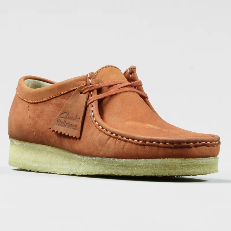 Clarks Originals Wallabee Shoes Rust Leather-4