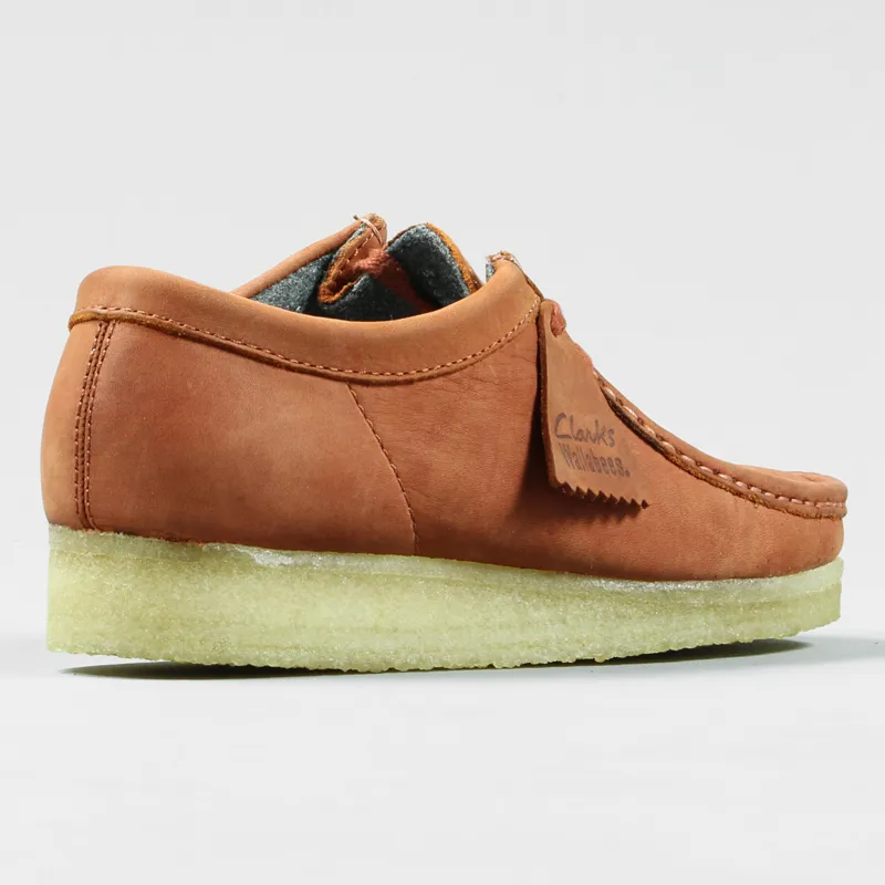 Clarks Originals Wallabee Shoes Rust Leather-5