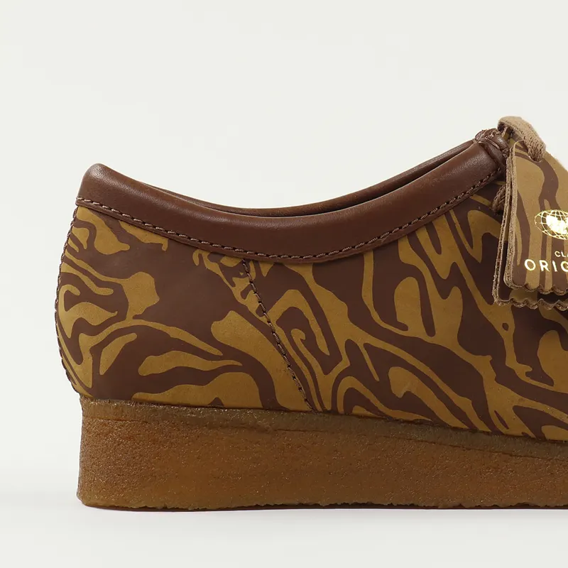 Clarks Originals X Wu Wear Wallabee Shoes Brown-1