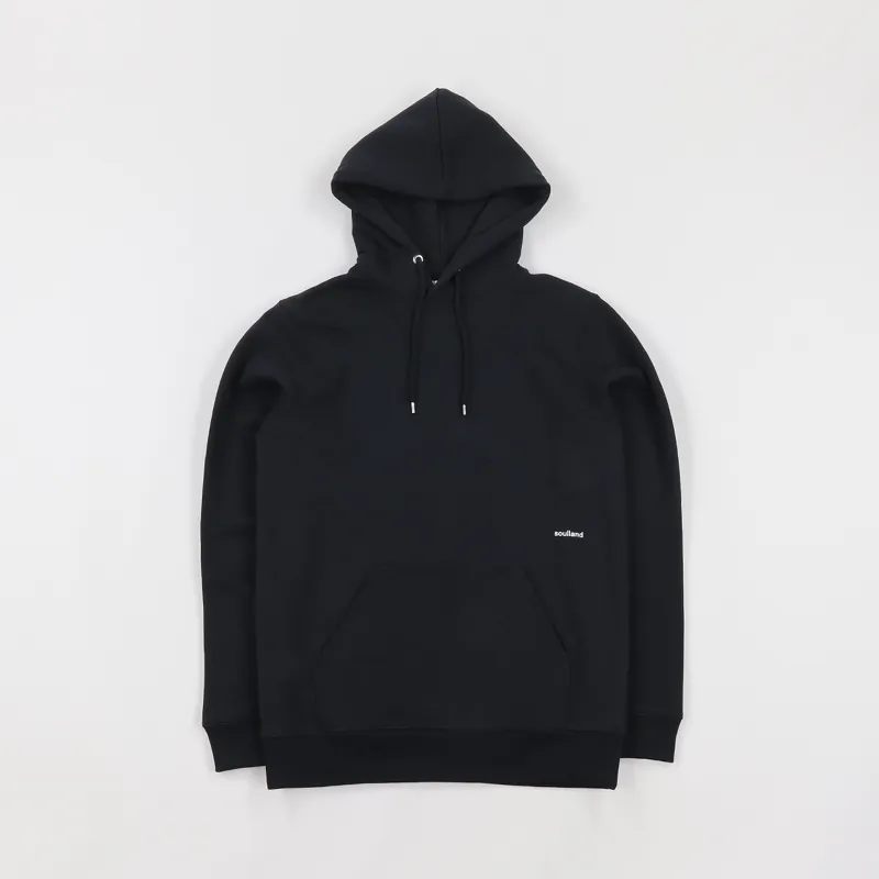 Soulland Wallance Hooded Sweatshirt Black