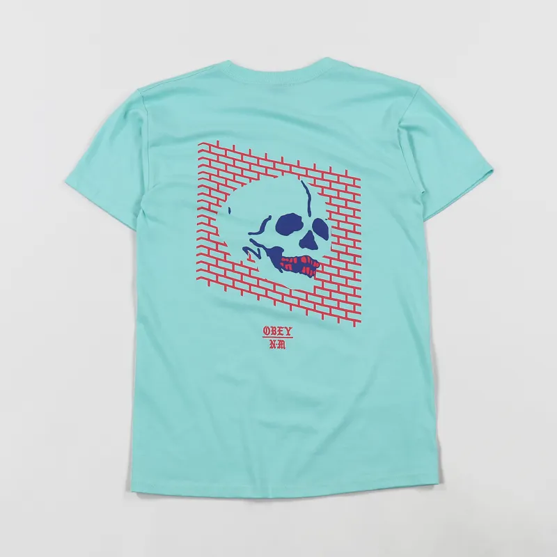 Obey Wall Of Death T Shirt Celadon