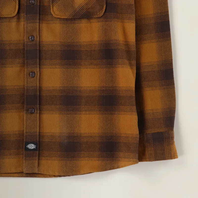 Dickies Waneta Shirt Brown Duck-2