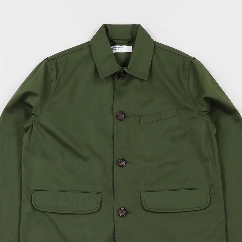 Universal Works Warmus Jacket Light Olive-1