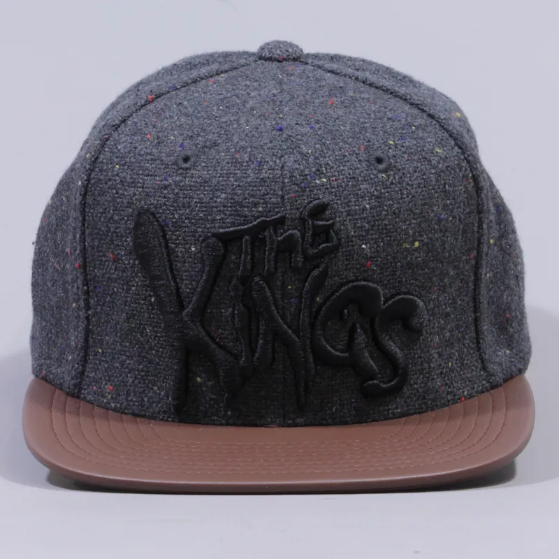 King Starter Warriors Strapback Cap Dark Grey-1