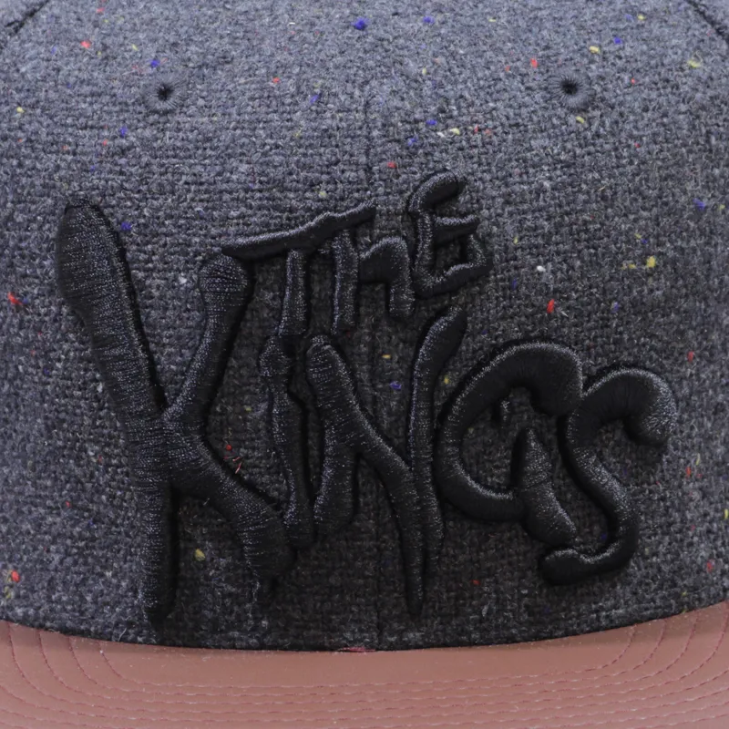 King Starter Warriors Strapback Cap Dark Grey-2