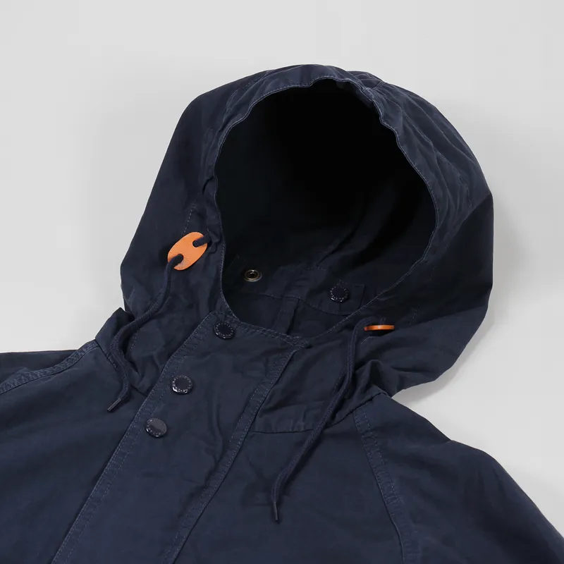 Barbour x Engineered Garments Washed Highland Parka Navy-2