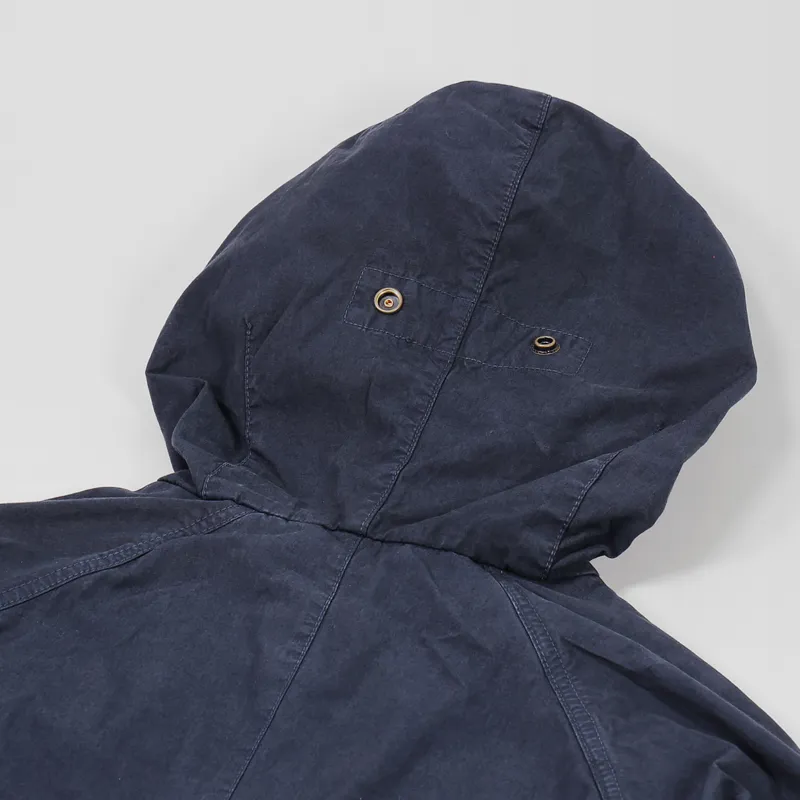 Barbour x Engineered Garments Washed Highland Parka Navy-4