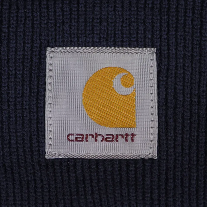Carhartt Bobble Watch Hat Navy Blue-1