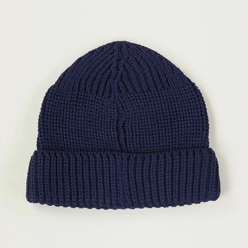 Universal Works Watch Cap Navy Merino-1