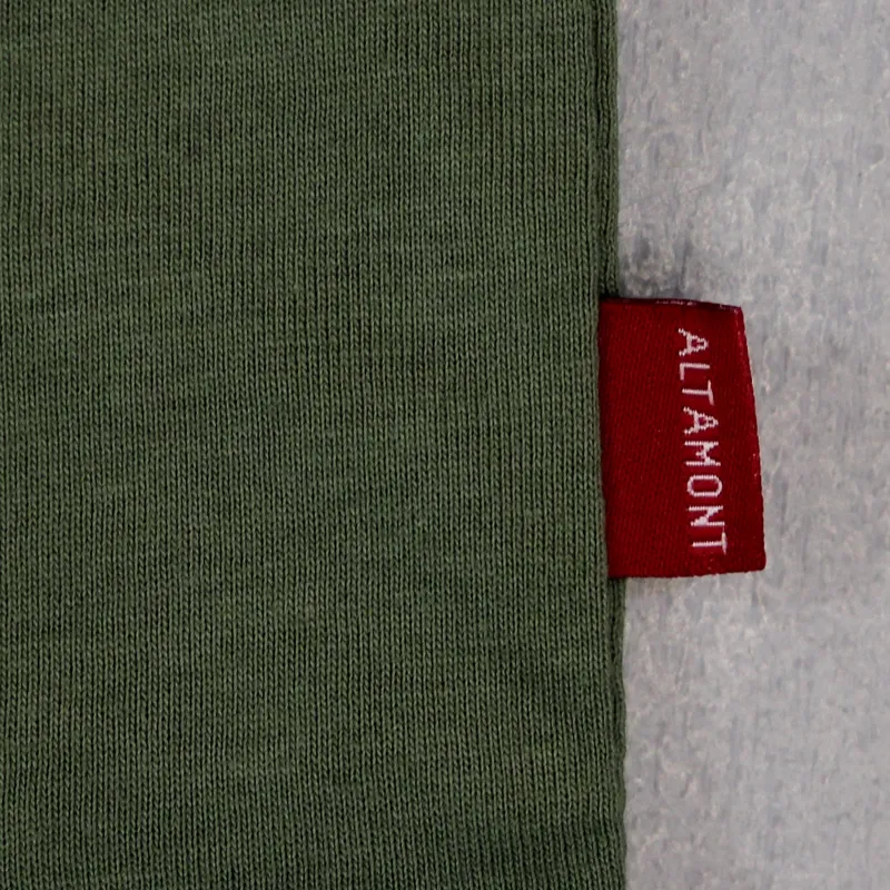 Altamont Wavy Crew T Shirt Olive-2
