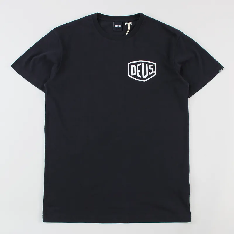 Deus x Working Class Heroes Address T Shirt Black-1