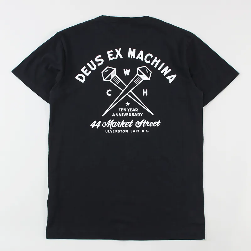 Deus x Working Class Heroes Address T Shirt Black