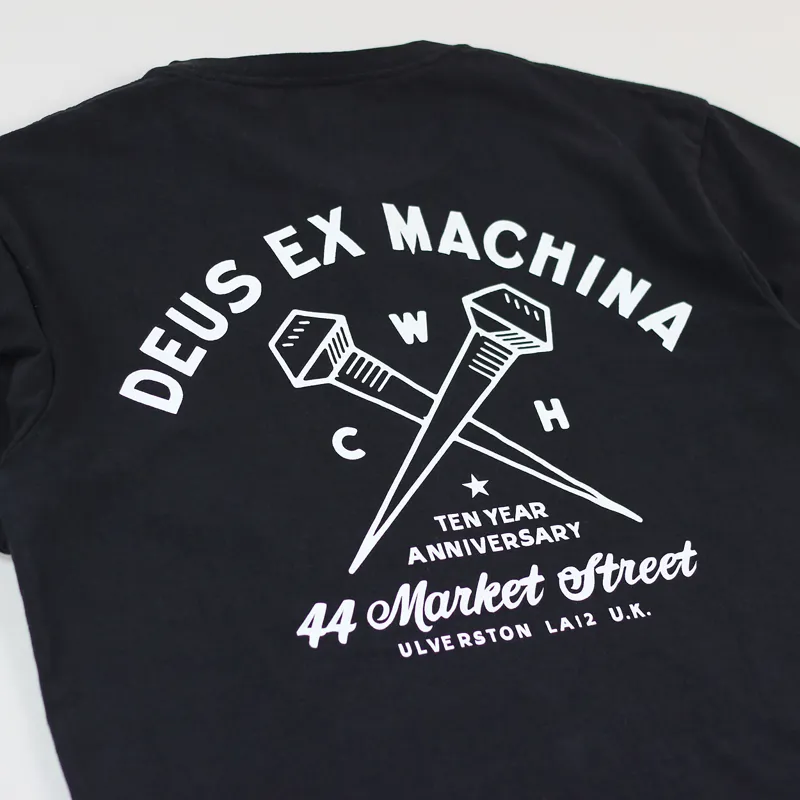 Deus x Working Class Heroes Address T Shirt Black-5