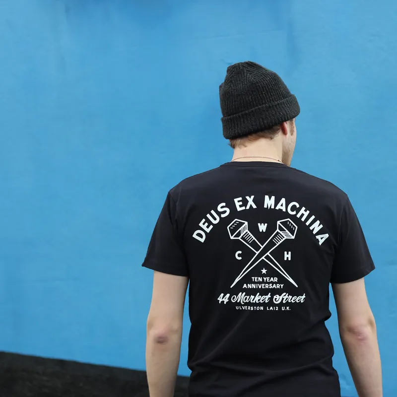 Deus x Working Class Heroes Address T Shirt Black-6