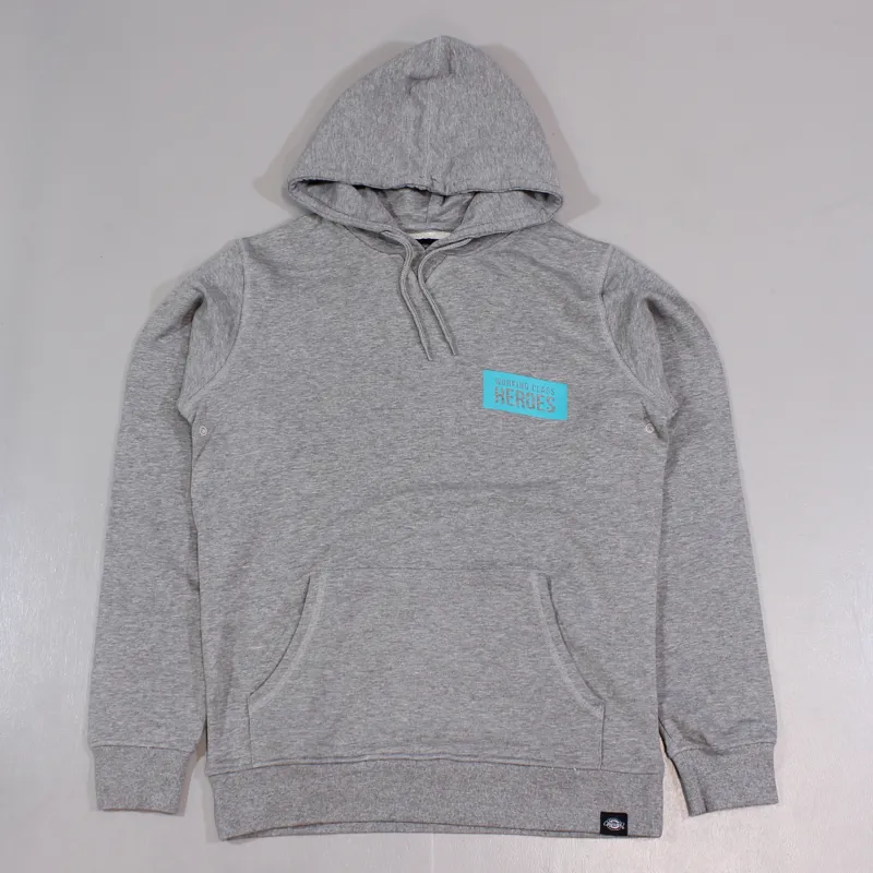 Dickies x Working Class Heroes Hoodie Grey Turquoise