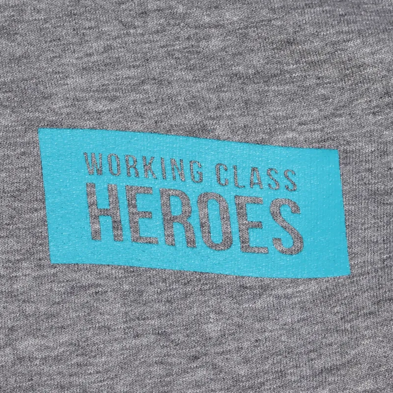 Dickies x Working Class Heroes Hoodie Grey Turquoise-1