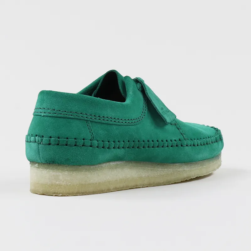 Clarks Originals Weaver Shoes Emerald Suede-4
