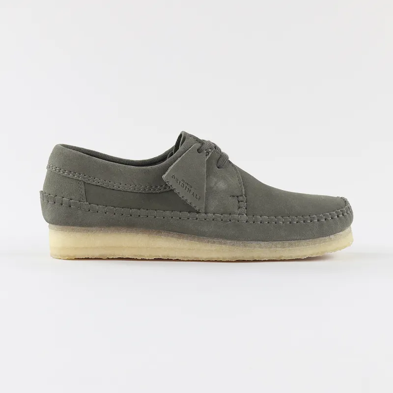 Clarks Originals Weaver Moccasin Olive Green Suede