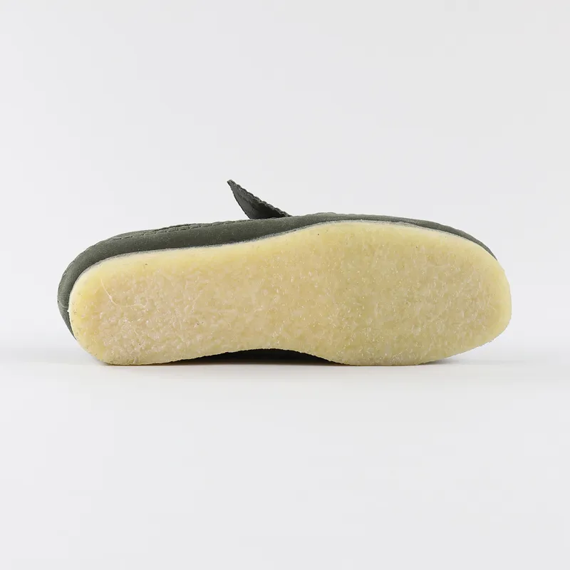 Clarks Originals Weaver Shoes Olive Suede-7