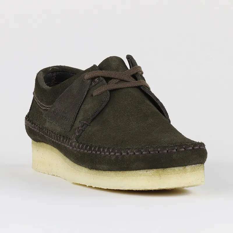 Clarks Originals Weaver Shoes Peat Suede-3