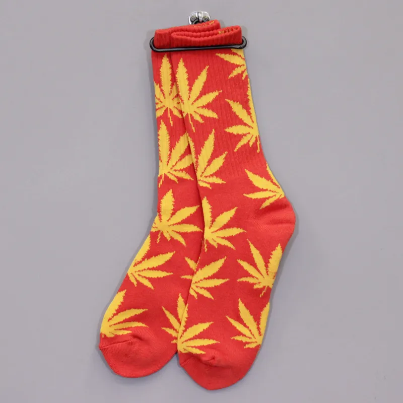 Huf Plantlife Socks - Red and Yellow-1