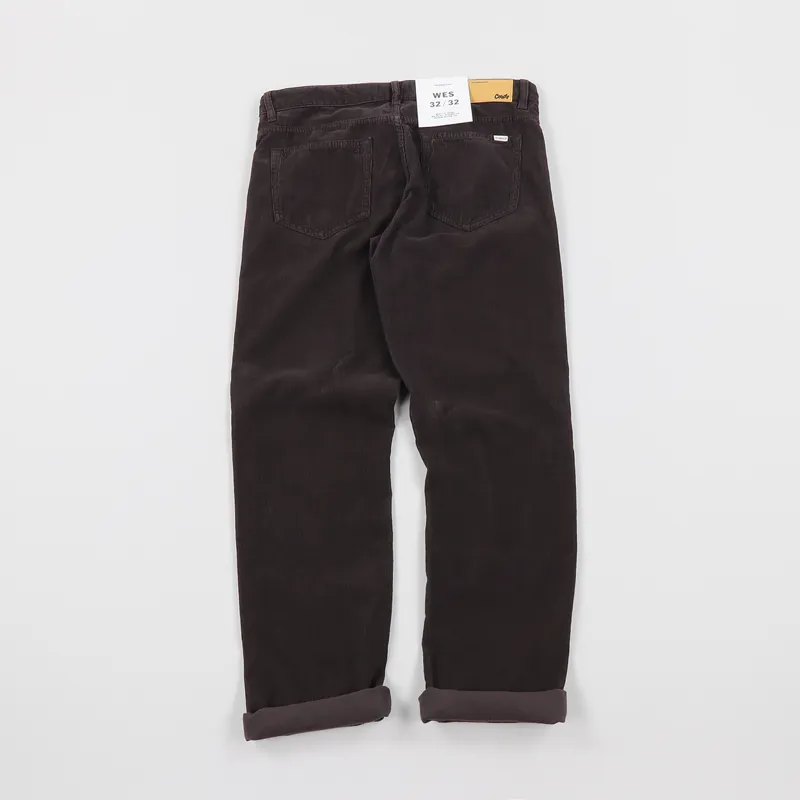The Cords and Co. Wes Straight Fit Trousers Coffee Brown
