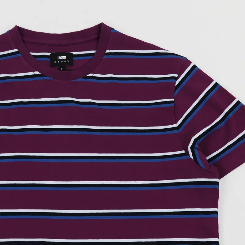 Edwin West Stripes T Shirt Fig-2