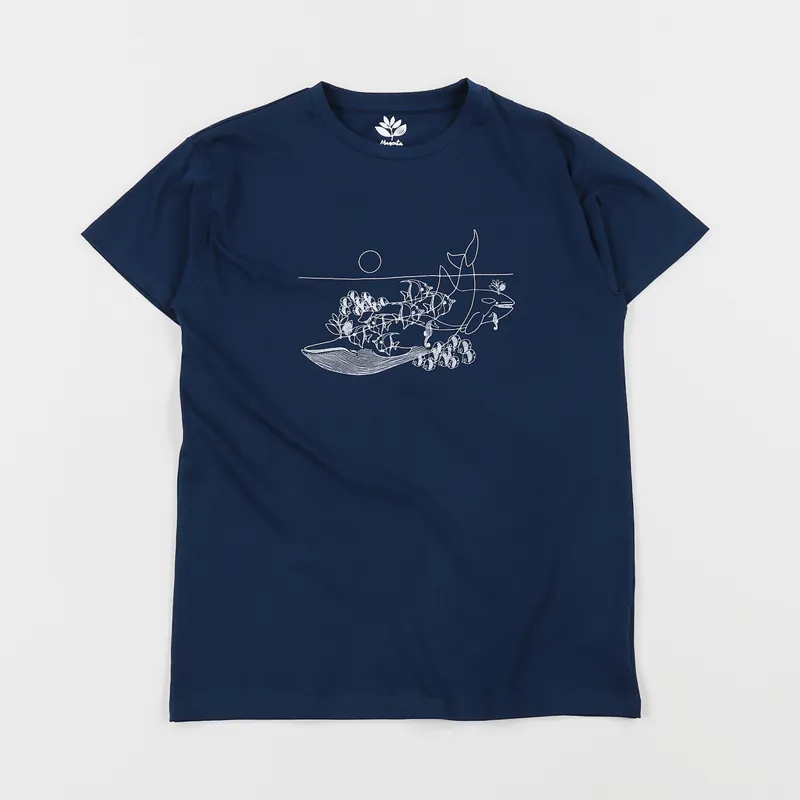 Magenta Whale T Shirt Navy