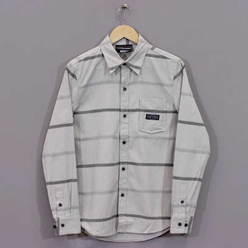 The Hundreds Wheat Long Sleeve Oxford Stripe - Black