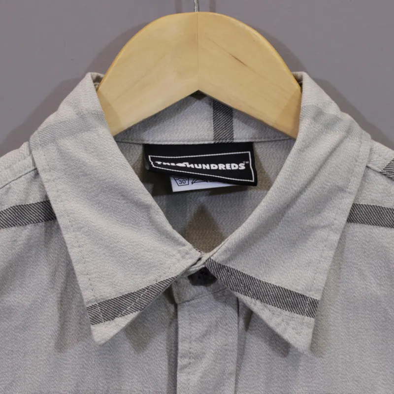 The Hundreds Wheat Long Sleeve Oxford Stripe - Black-1