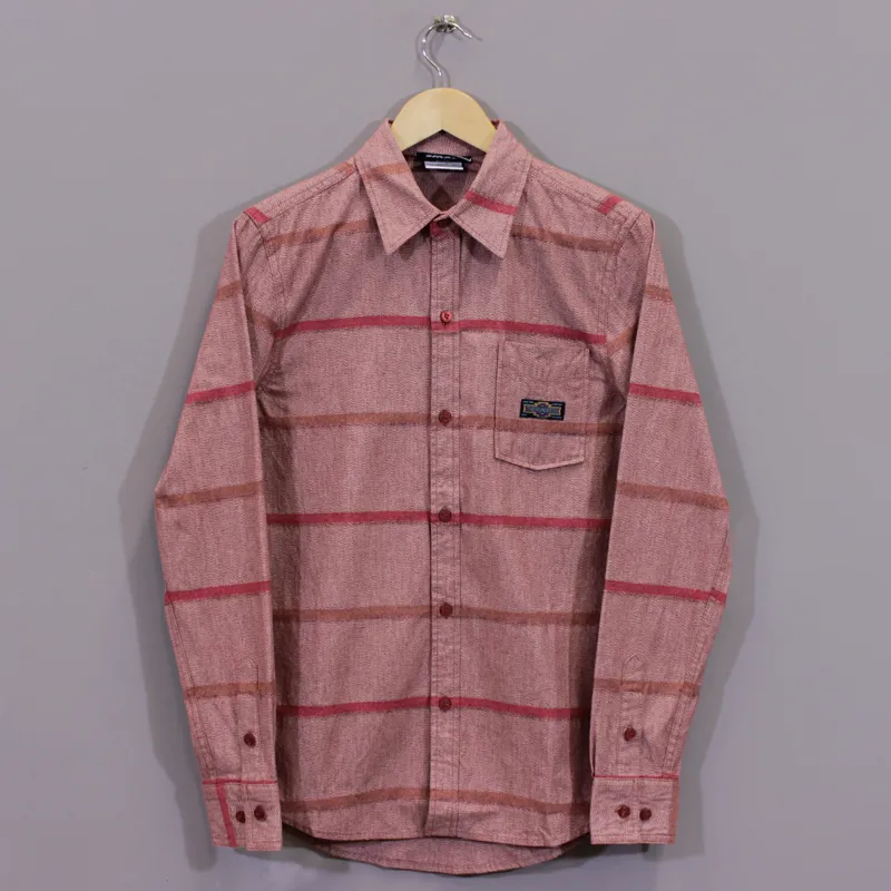 The Hundreds Wheat Oxford Stripe Shirt - Red