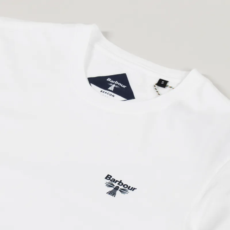 Barbour Beacon T Shirt White-2