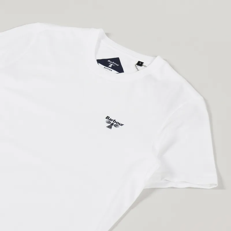 Barbour Beacon T Shirt White-1