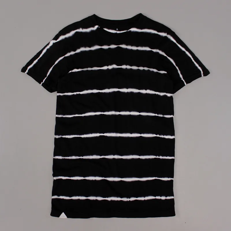 Altamont White Lines T Shirt Black