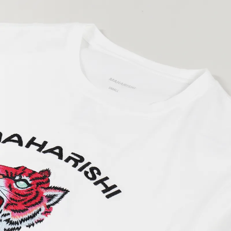 Maharishi Tiger Invasion T Shirt White-2