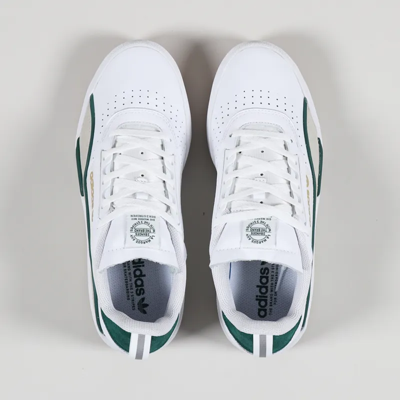 Adidas Skateboarding Liberty Cup Shoes White Green Brown-2