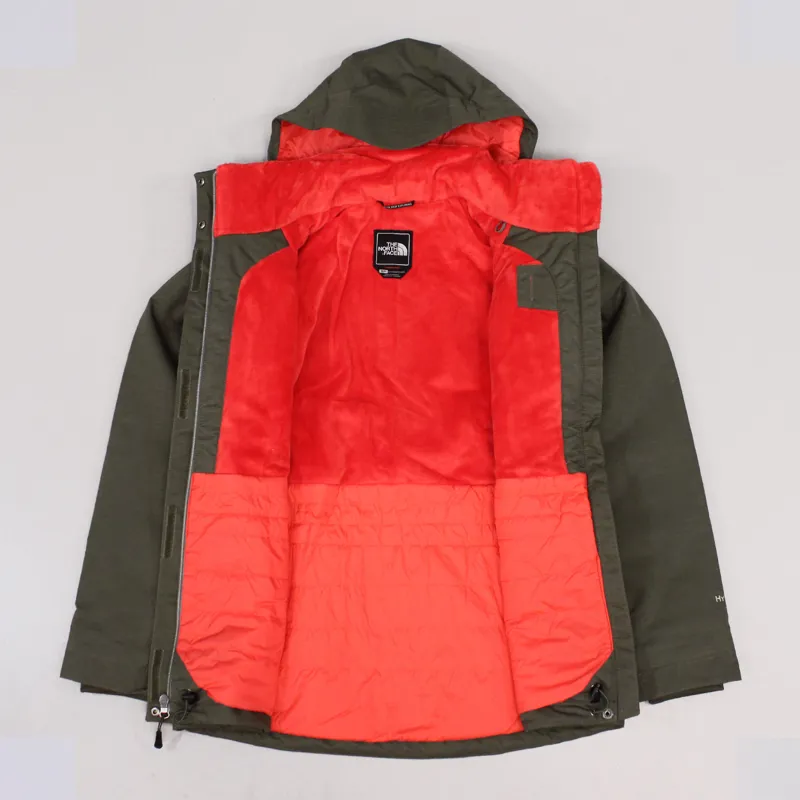 The North Face Womens Inlux Insulated Jacket New Taupe Green-4