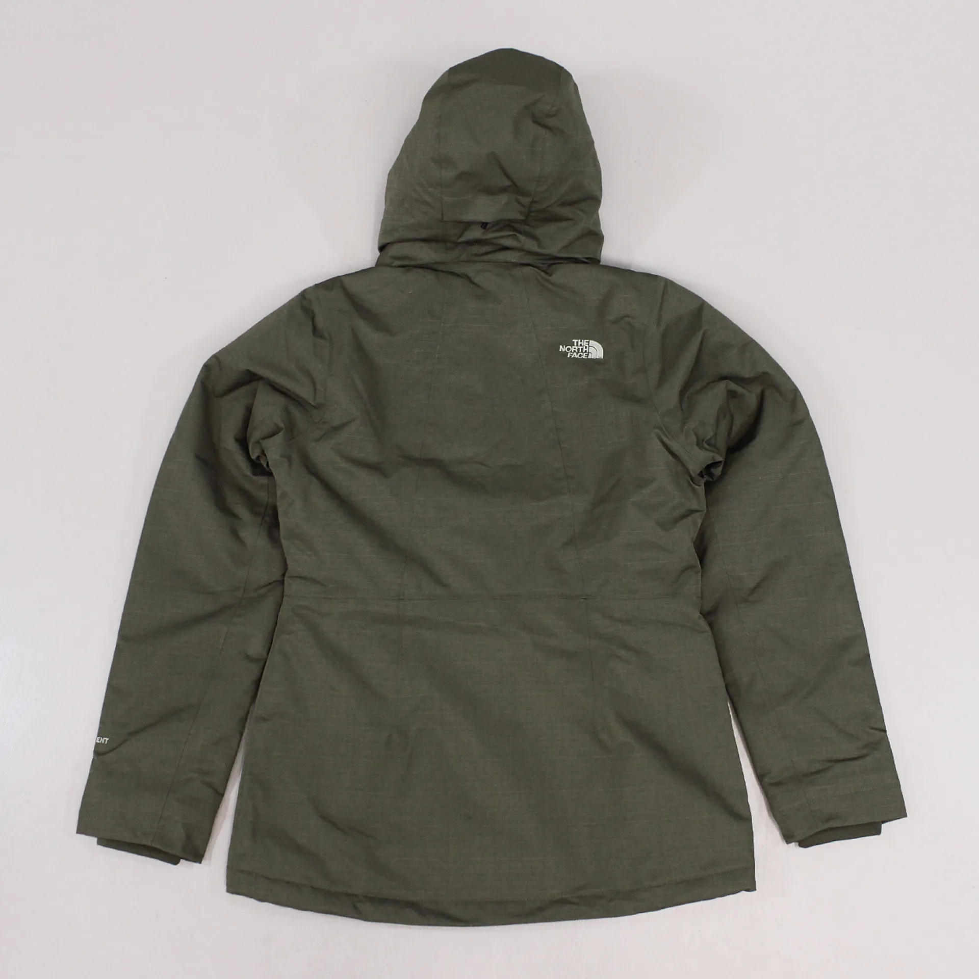 Th North Face Womens Insulated Inlux Jacket Dark Green Orange