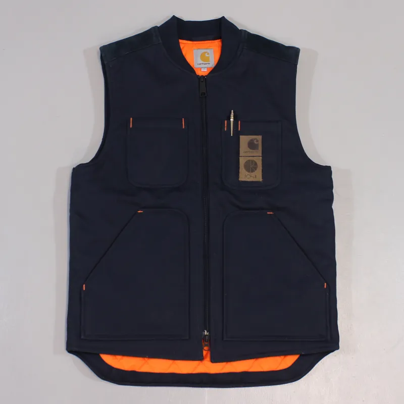 Navy carhartt hotsell vest