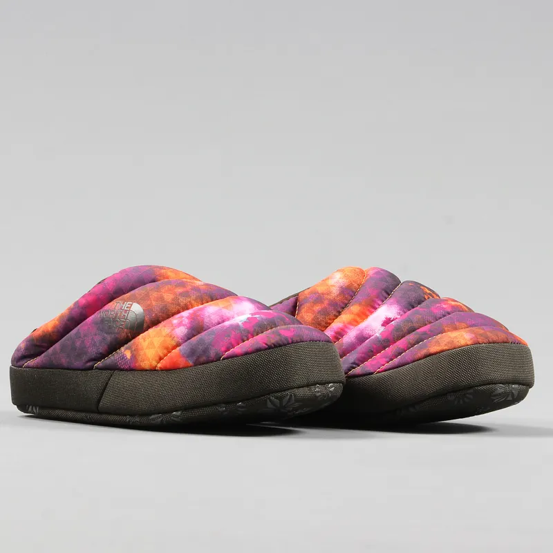 The North Face Womens Nuptse Tent Mules III Orange Pink Brown