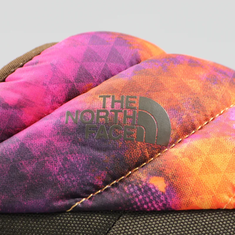The North Face Womens Nuptse Tent Mules III Orange Pink Brown-1