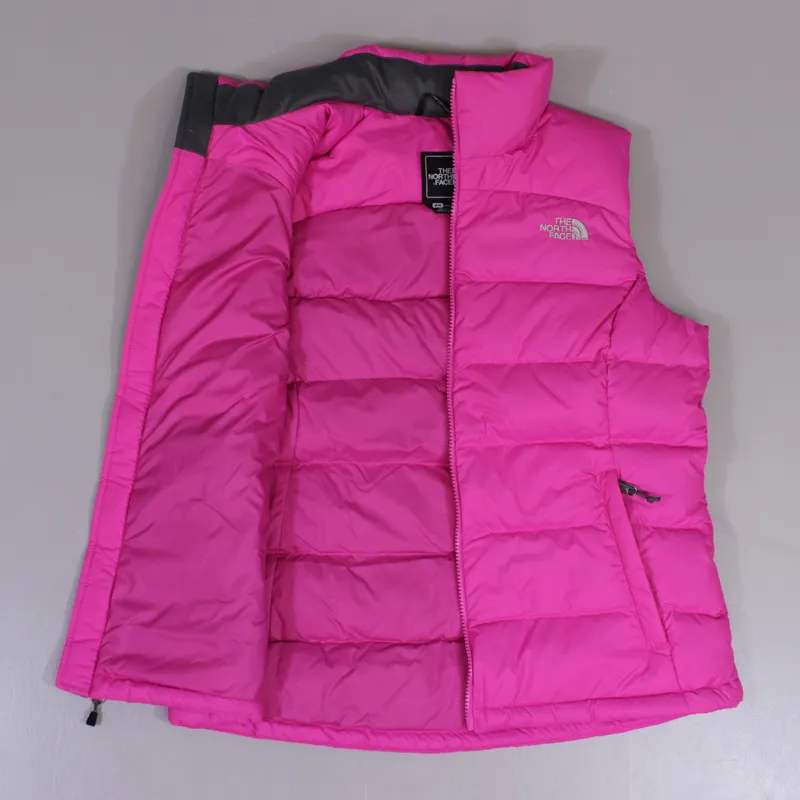 The North Face Womens Nuptse 2 Vest Azalea Pink Full Zip Gillet